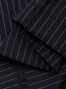 Strévra 2pcs/Set Women's Casual Asymmetric Hem Top And Pants Suit, Suitable For Office And Commuting In Summer - Navy Blue - View 7