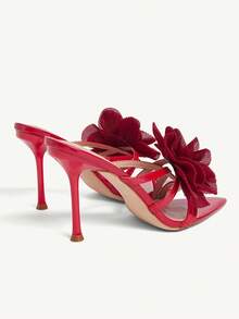 CUCCOO CHICEST Women Gladiator Sandals Valentine's Day Elegant Shoes - Red - View 9