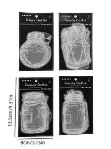 1set Of 4 Pcs Love In A Bottle: Cute Journal Stickers, Transparent Waterproof PET Material Paper - suit - View 2