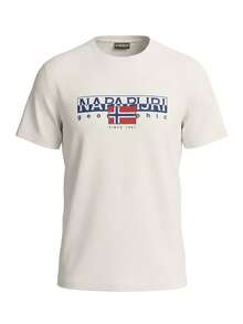 Napapijri Men's T-Shirts White - Beige - View 4