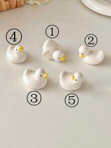 Ceramiczny stojak na pałeczki w kształcie uroczej kaczuszki, domowy, kuchenny stojak na pałeczki, dekoracja biurka, akcesorium - Kaczka - Zobacz 22