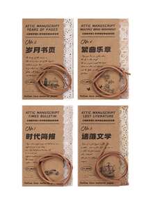 阁楼手稿便签本，无粘性纸张，复古镂空DIY日记贴纸 - 閣樓手稿 - 查看 6