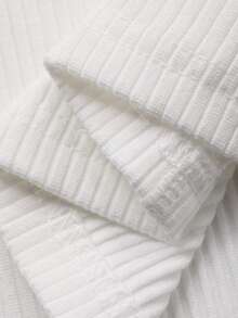 DAZY Men's Slim Fit Solid White Textured Fabric Tank Top, Summer - White - View 3