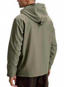 Napapijri Men's Rainforest 1/2 Zip Jacket Green - TEA LEAF - View 2