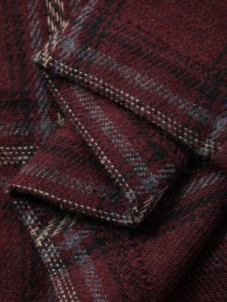 Women's Plaid Pajama Set, Loose Fit, Suitable For Autumn/Winter And Christmas