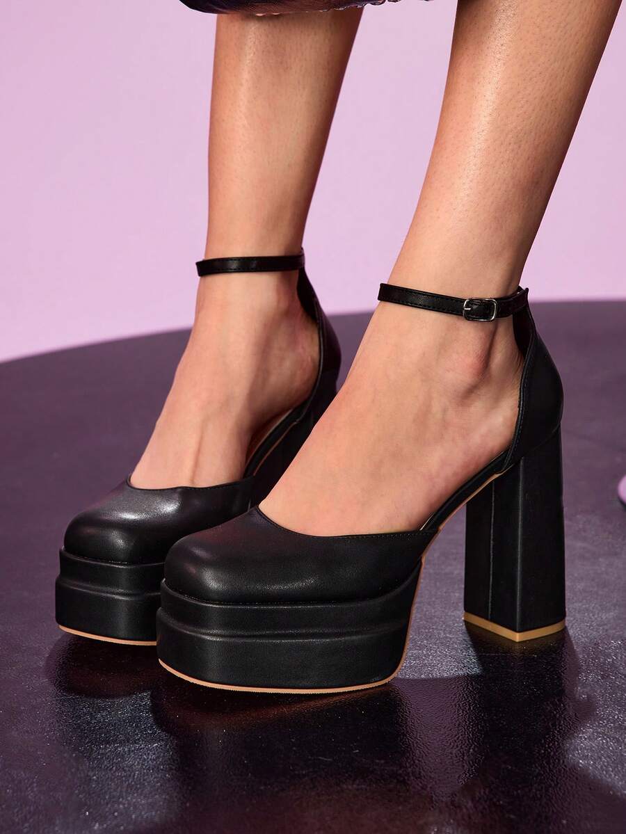 CUCCOO LuxiPop Tacones de mujer - Negro grafito - Ver 1