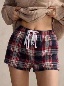 Women's Loose Casual Plaid Pants, Suitable For Vacation, Church, Teacher's Day, Country Music Concert, Leisure At Home, Sleepwear Bottom - Multicolor - View 2