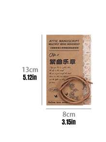 阁楼手稿便签本，无粘性纸张，复古镂空DIY日记贴纸 - 閣樓手稿 - 查看 2