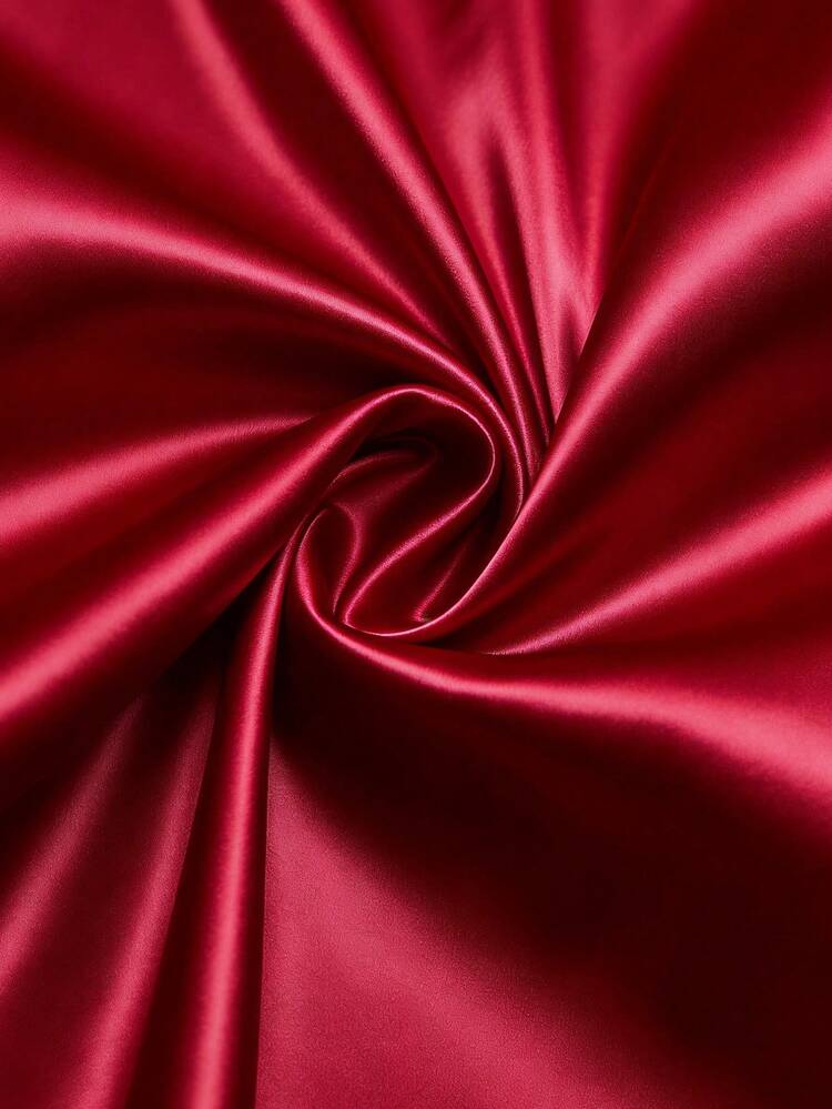 Franclia Women's Elegant Solid Color Belted Jumpsuit Red Outfit For Women Woman Outfits Sets Red Suits For Woman Rich Women Outfits Rich Woman Clothes - Burgundy - View 5