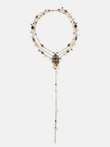 Maija Collar de flores multicomponente - Dorado - Ver 1