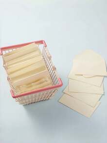 20张邀请卡及信封套装，另附20张空白便笺卡，小型自封信封 - 非常适合毕业典礼、婚礼、婴儿派对、邀请函和回复卡，米色文具 - 多色 - 查看 2