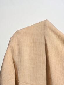 Zivah 2026 Spring & Summer New Music Festival, Easter, St. Patrick's Day, Valentine's Day, Date, Western, Nomadic, Birthday Party, Graduation, College, Student, Daily Wear, Basic Versatile, Casual, Vacation, Cruise Travel, Beach, Sunbathing, Viral , Streetwear, Wedding Guest, Boho, Commute, Brunch, Airport, Party, Holiday Outing, Office Wear Spaghetti Strap Twist Back A-Line Maxi Linen Dress In Apricot - Apricot - View 8