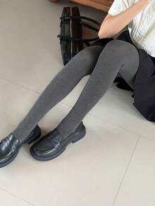 DAZY Teen Girls Slim Fit Casual Versatile Leggings - Grey - View 1