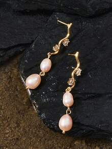 Opalesca Boucles d'oreilles à clous pour femmes, tenues, vieux argent, perles, accessoires de mariage/mariée, Fairycore/Fée, perle, pour maman/femme/fille/mère, élégant, premium, classique, perles, accessoires de mariage/mariée, Fairycore/Fée, perle, pour maman/femme/fille/mère, élégant, premium, fleur, cristaux, or, Pâques, voyage/plage/vacances, bohème - Multicolore - Voir 2