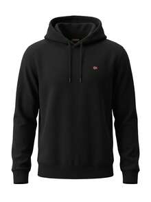 Napapijri Men's Sports & Outdoor Hoodies Soft Versatile Warm Outing Training Daily Black NP0A4FQV176 - BLU MARINE - 查看 4