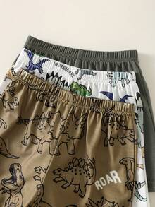 SHEIN 6件套男女宝宝休闲可爱卡通印花针织背心短裤套装，夏季服装 - 彩色 - 查看 7