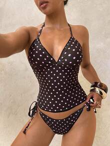 Swim Glamine Sweet Cherry Plaid Bikini Set - Multicolor - View 5