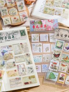 1 Set Of 4 Pcs"Golden Years" Gold Foil Stickers, Cute 2 Packs, Children's Journal Stickers, Retro Material Wholesale - Jinse Times - View 4