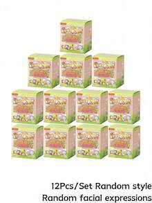 TOYCITY Blind Box Doll Set - High-Quality Material Collection Blind Box Toy With A Theme Of Love For Animals | Suitable Easter Gift For Collectors | Cute Decorative Collection Toy, Including 24 Regular Doll Models + 2 Hidden Models - Tide play blind box - View 12