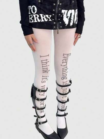 ROMWE Anime Women Tights