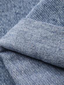 Livesso Women's Loose Casual Distressed Denim Shorts, Vacation Style, Spring/Summer - Blue - View 4