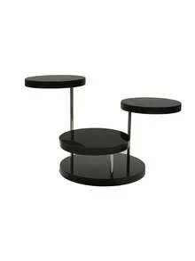 12pcs Round Acrylic Clear Stair Display Stand 4/7/12 Steps For Collectibles, Blind Box Toys, Desserts Or Cakes,Kitchen,Christmas Gift - Black - View 2
