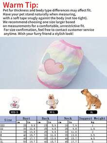 Cartoon Plush Warm Pet Clothes For Teacup Dogs, Puppies, Cats, Teddy, Pink Vest - Multicolor - View 10