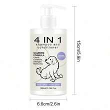 4-In-1 Lavender & Chamomile Pet Shampoo & Conditioner - Deeply Cleanses And Nourishes, Detangles And Moisturizes Suitable For All Pet Coat Types - 300ml - View 2