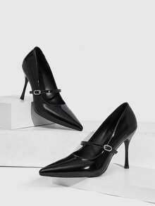 CUCCOO SZL Women Shoes Women's Pointed Stiletto Apricot Women's High Heel Shoes Fashion Sexy Party Banquet Nightclub Fashion Simple High Heel Women's Shoes - Black - View 1