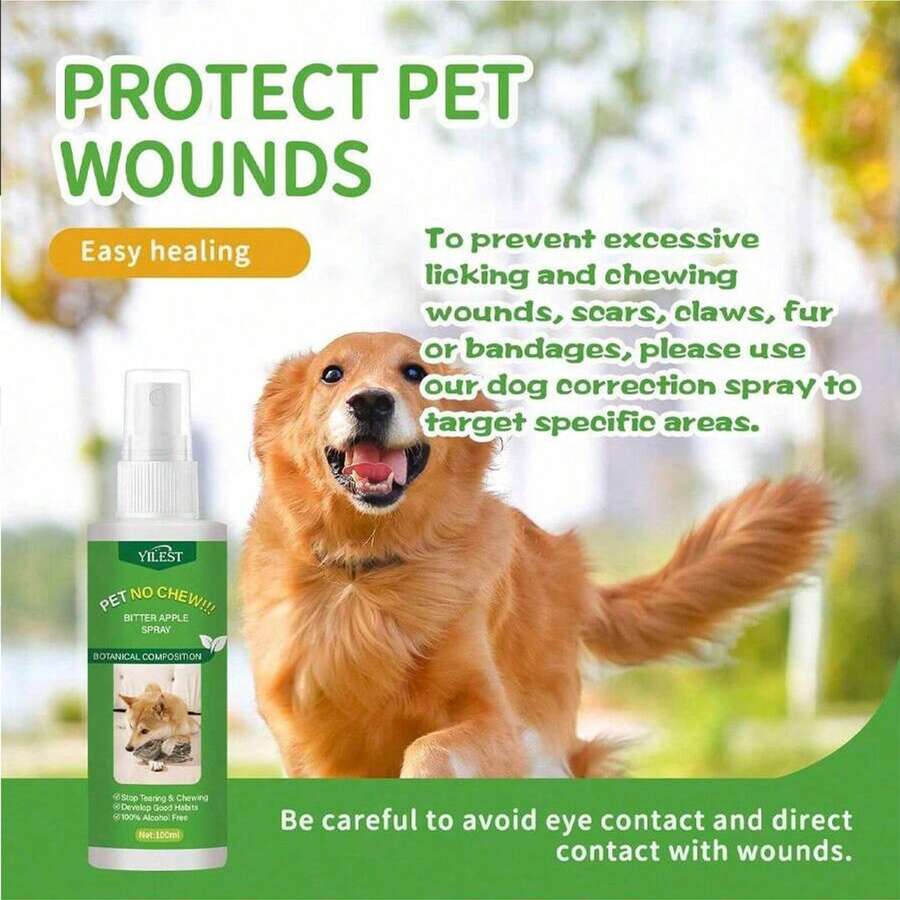 1瓶/2瓶装宠物防啃咬喷雾,猫狗粪便诱导喷雾,宠物用品 - 100ml - 查看 1