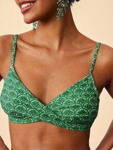 Travachic مجموعة ملابس سباحة للنساء مطبوعة بنمط القاعدة الخضراء - متعدد الألوان - مشاهدة 7