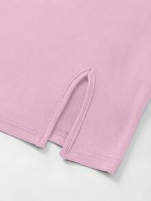 SHEIN Unity 女士黑色无肩带迷你短裙套装 - 粉色 - 查看 7
