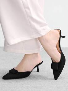 CUCCOO BIZCHIC Women's Fashion Commuter Wear Pointed Stiletto High Heels - Black - View 5