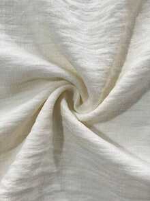 Almamuse 女士度假圆领露背系带休闲无袖连衣裙 - 杏色 - 查看 4