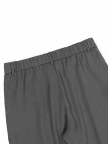 Manfinity Mode Men's Casual Business Pleated Slant Pocket Trousers - Grey - View 5