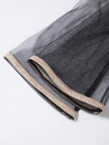 Tween Girl Allover Print Ribbon Dress And Long Sleeve Jacket Elegant Set - Multicolor - View 5