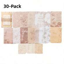 Cirelle Pacote de 30 folhas de papel artesanal vintage - Folhas leves e livres de ácido para scrapbooking, suprimentos de diário, decoração DIY e papelaria de volta às aulas - Multicolorido - Visão 17