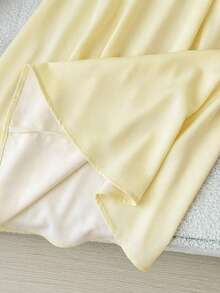 SHEIN 女婴碎花仿珍珠印花长袖宽松连衣裙，适合春秋季度假、派对、宴会等场合。 - 粉色 - 查看 3