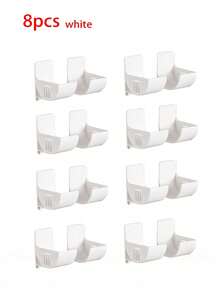 Soporte para bolsas de basura, almacenamiento montado en la pared para organización de cocina, plato de jabón, gancho lateral para refrigerador, estante de almacenamiento de bolsas de basura, diseño ahorra espacio montado en la pared, disponible en varios colores, adecuado para cocina, sala de estar, hogar, esenciales de almacenamiento, perfecto para amas de casa, entusiastas del almacenamiento, regalo del Día de la Madre, mamá, paraguas, utensilios de cocina - Multicolor - Ver 6