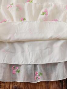 Vintaside Kids Girls' Sleeveless Halter Sweet And Fashionable, Elegant And Generous Dress, Suitable For Family Gatherings, Birthdays, Parties Or Travel Vacations - Apricot - View 8