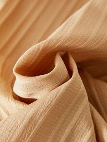 Sparklyn 2pcs/Set Girls Floral All-Over Print T-Shirt And High Waist Textured Wide Leg Pants Set - Khaki - View 7