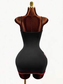 Mistrie Women's Letter & Number Print Casual Party Daily Wear Camisole Mini Dress - White - View 2