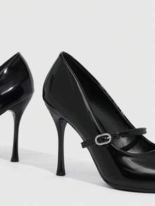 CUCCOO SZL Women Shoes Women's Pointed Stiletto Apricot Women's High Heel Shoes Fashion Sexy Party Banquet Nightclub Fashion Simple High Heel Women's Shoes - Black - View 5