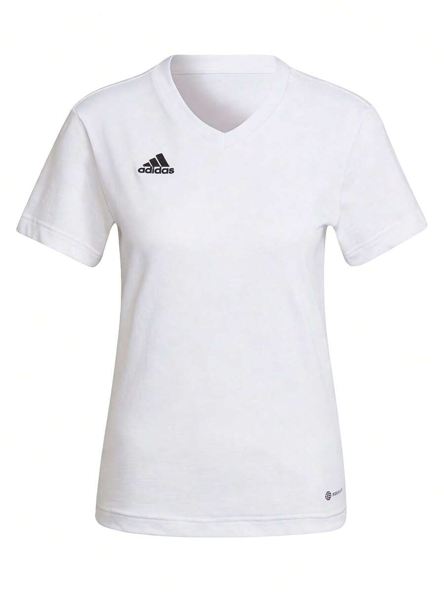 Adidas Entrada 22 Womens T-Shirt White - White - View 1
