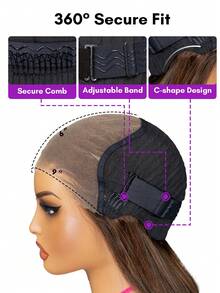 ALL READY WIG 9am Hair Store 真人发高品质巧克力棕色直发波波头假发，9x6 拉链式预剪蕾丝，升级版即戴即走，无需胶水，180% 密度，18-28 英寸预拔发际线蕾丝前假发，100% 真人发，无需胶水，情人节真人发蕾丝假发，浪漫约会必备，女士款。 - S4 - 查看 9