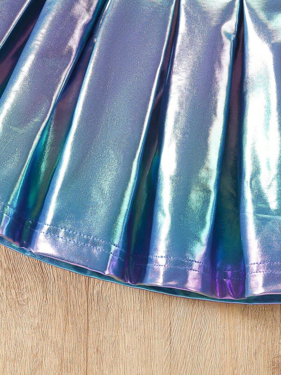 Elladie kids Young Girls' Fashionable School Style Short Pleated Skirt, Summer - Multicolor - View 1