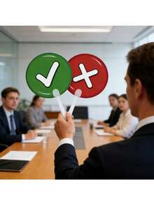 2 件装“是/否”手持答题板 | 小学课堂教学辅助工具，英语问答互动工具，正确/错误回答卡 - 彩色 - 查看 3