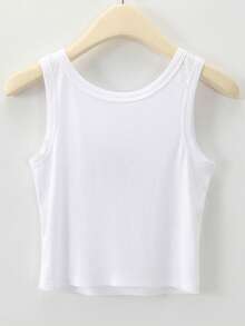 Resyla Lavender Pattern Embroidered Women's Round Neck Camisole - White - View 2