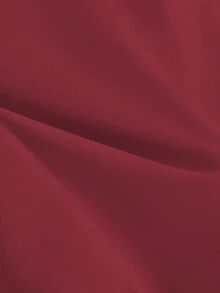 GlowEve 女士夏季针织弹力修身圆领常规肩部短袖装饰纽扣腰部显瘦时尚优雅休闲T恤 - 紅色 - 查看 6