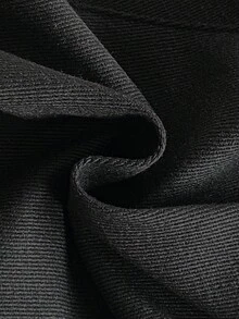 SHEIN Playful Pals 男婴休闲多功能舒适雨衣三件套，包含条纹圆领短袖T恤和可调节牛仔背带裤，适合通勤、上学、度假、运动、春夏季节穿着，尺码6个月至3岁，儿童服装，婴儿服装，幼儿T恤，幼儿背带裤 - 黑色 - 查看 9